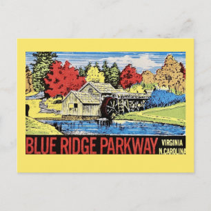 Blue Ridge Parkway Vintage Postkarte