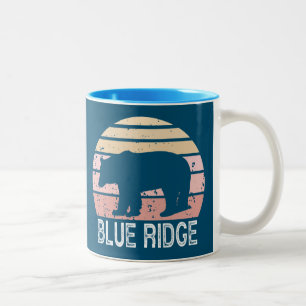 Blue Ridge Retro Bär Zweifarbige Tasse