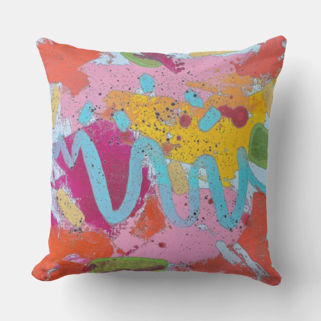 Blue River 20 x 20 Throw Kissen im Freien (Vorderseite)