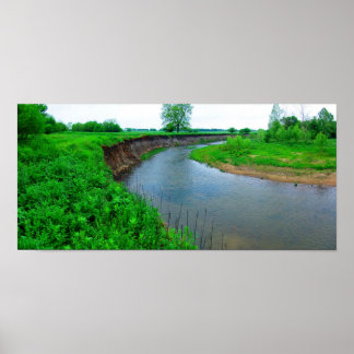 Blue River at Oka’ Yanahli - II (Color Saturated) Poster