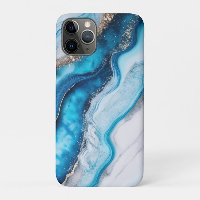 Blue River Marble Case-Mate iPhone Hülle (Rückseite)