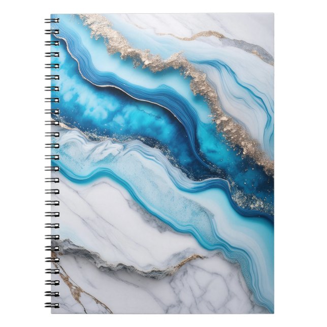 Blue River Marble Notizblock (Vorderseite)