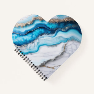 Blue River Marble Notizbuch
