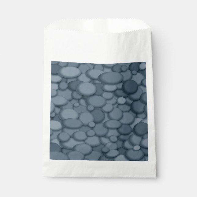 Blue River Rock Pebbles Art Geschenktütchen (Vorderseite)