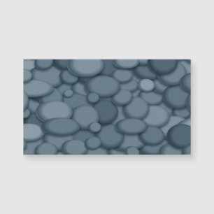 Blue River Rock Pebbles Art Magnetkarte