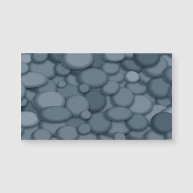 Blue River Rock Pebbles Art Magnetkarte (Vorderseite)