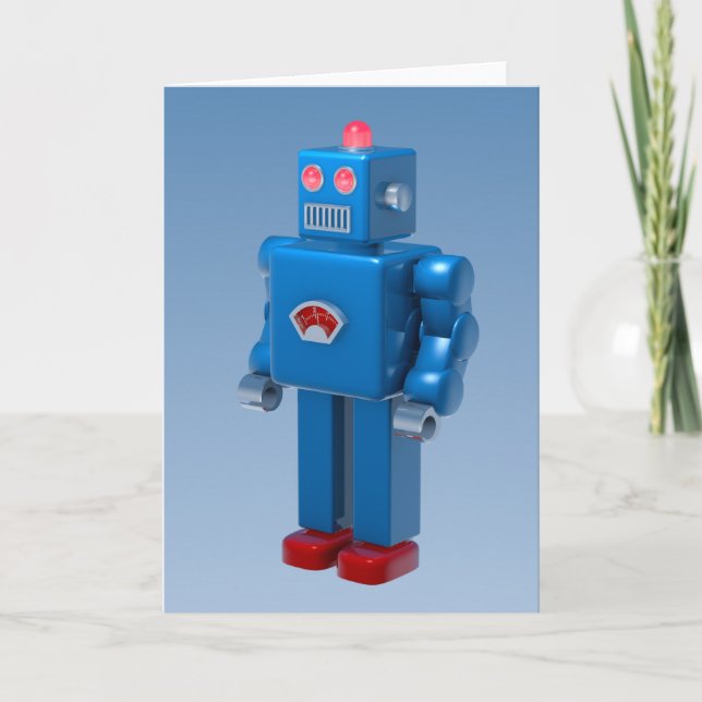 Blue Robot Karte (Vorderseite)