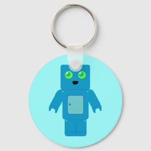 Blue Robot Schlüsselanhänger