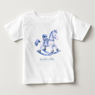 Blue Rocking Horse Baby T - Shirt