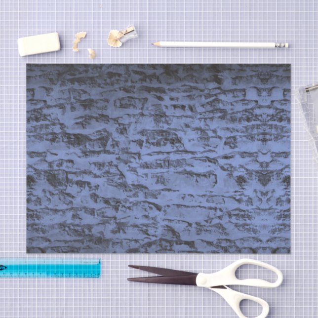 Blue Rockwall Seidenpapier (Handwerk)