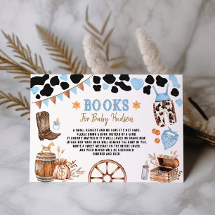 Blue Rodeo Cowboy Wild West Books for Baby Begleitkarte