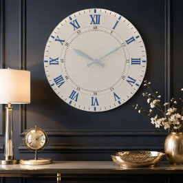 Blue Roman Elegant Classic Große Wanduhr