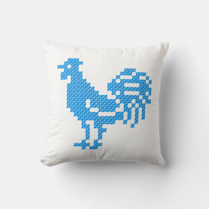 Blue Rooster Kissen