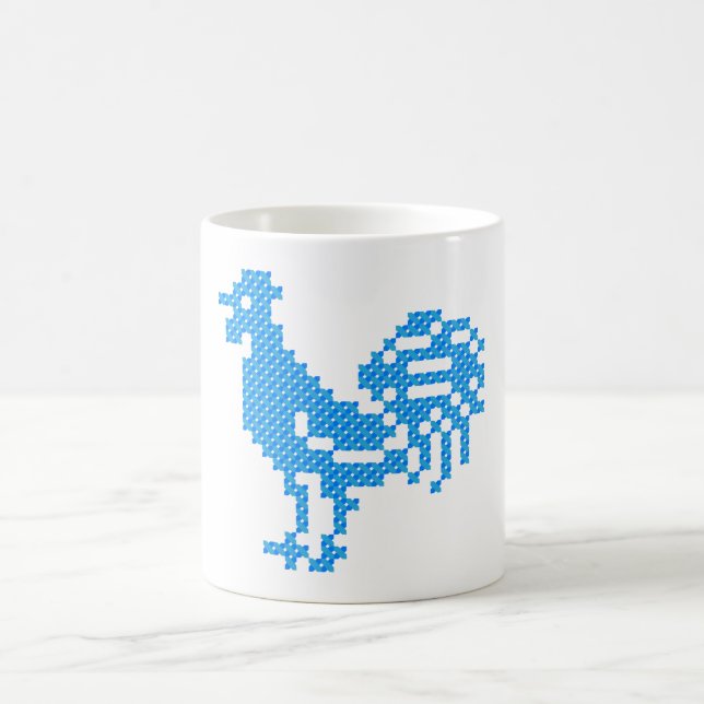 Blue Rooster Tasse (Mittel)