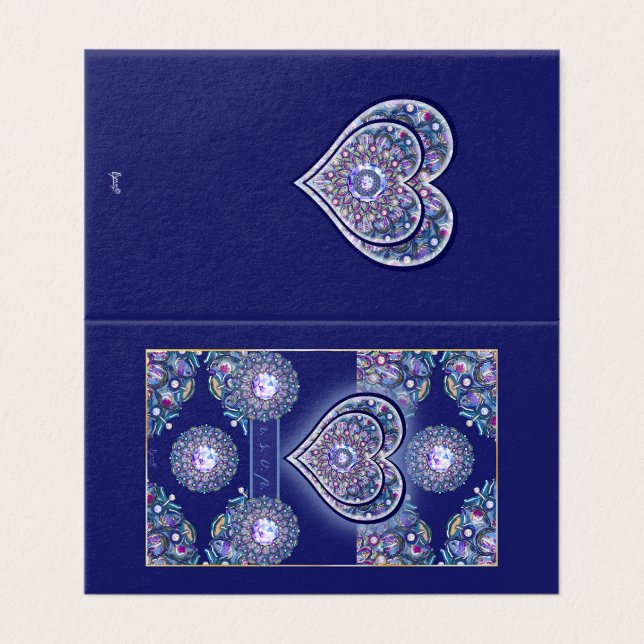 Blue Rosace (Außenseite Aufgefaltet)