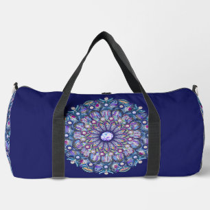 Blue Rosace Duffle Bag