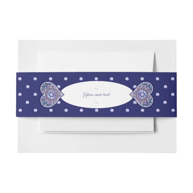 Blue Rosace Einladungsbanderole (Vorderseite Beispiel)