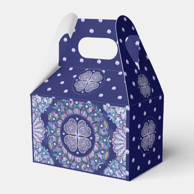 Blue Rosace Geschenkschachtel (Vorderseite)