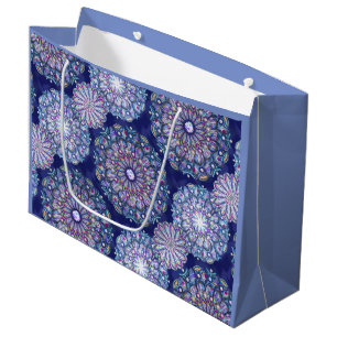 Blue Rosace Große Geschenktüte