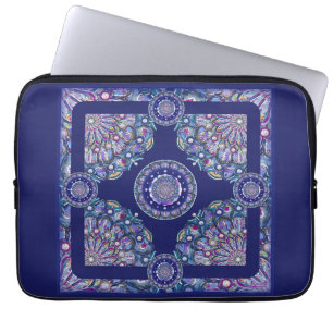 Blue Rosace Laptopschutzhülle