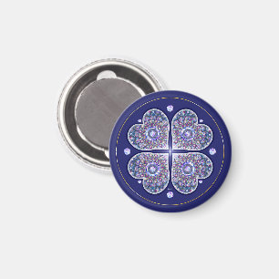 Blue Rosace Magnet