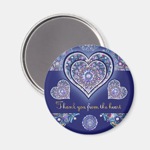 Blue Rosace Magnet