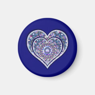 Blue Rosace Magnet