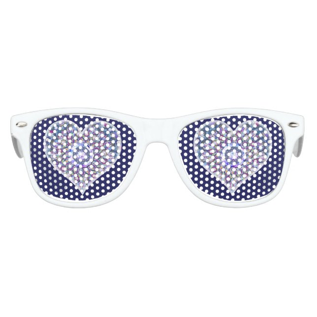 Blue Rosace Partybrille (Vorderseite)