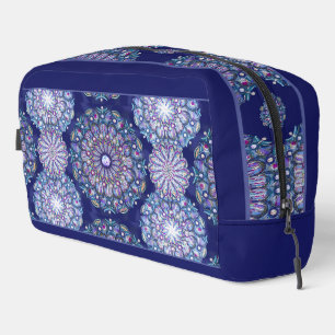 Blue Rosace Waschbeutel