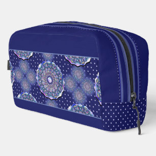 Blue Rosace Waschbeutel