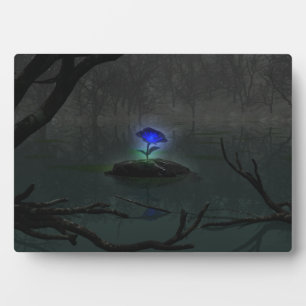 Blue Rose Foto Plaque Fotoplatte