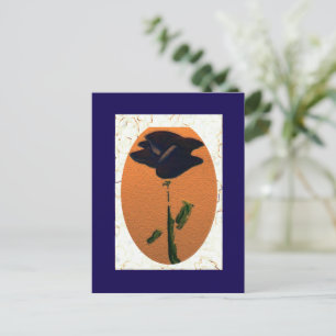 Blue Rose Postcard Postkarte