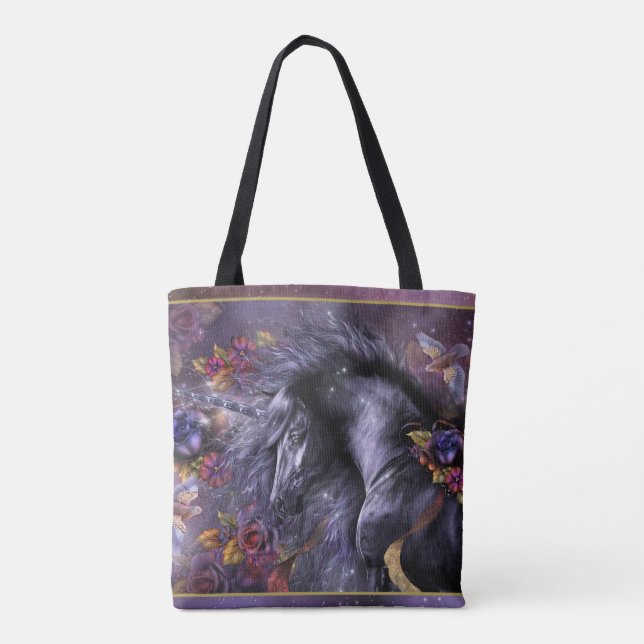 Blue Rose Tote Bag (Rückseite)