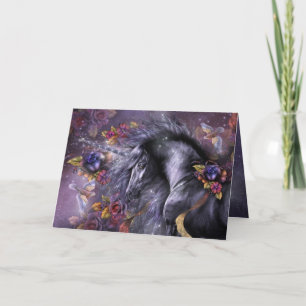 Blue Rose Unicorn Designer Card Karte