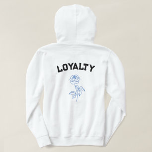 Blue Rose & Wolf (Loyalität) Hoodie
