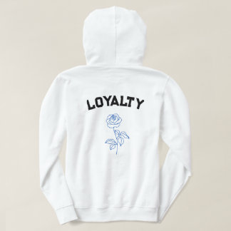 Blue Rose & Wolf (Loyalität) Hoodie
