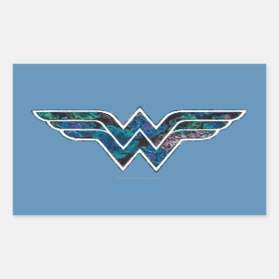 Blue Rose WW Rechteckiger Aufkleber