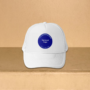 Blue Round Business Brand auf Trucker Hat Truckerkappe