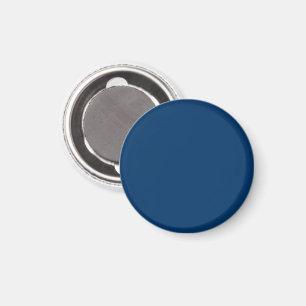 Blue Round Magnet Mitternacht - individuell einste