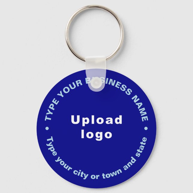 Blue Round-Schlüsselanhänger für die Markenbezeich Schlüsselanhänger (Vorderseite)