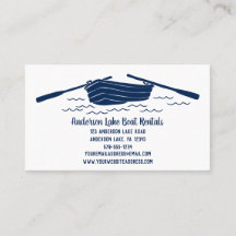 Blue Rowboat, Boat Rentals, Lake Themed