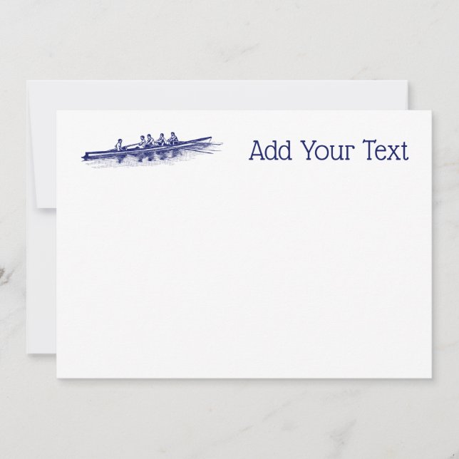 Blue Rowers Crew Team Wassersport (Vorderseite)