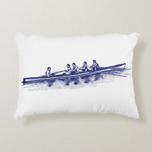 Blue Rowers Crew Team Wassersport Zierkissen
