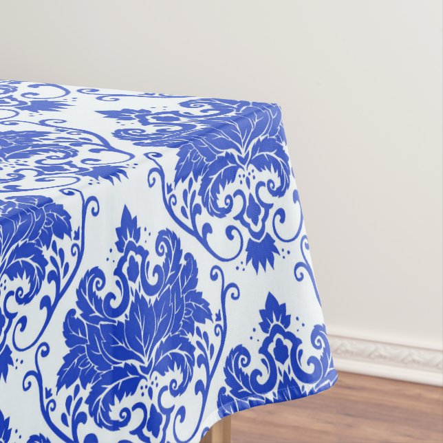Blue Royal Damask Tischdecke (Beispiel)
