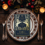 Blue Royal Medieval Lion Wedding Foil Table Card Folieneinladung<br><div class="desc">Feiern Sie Ihren besonderen Tag mit diesem Royal Medieval Lion Wedding Design. Artikel werden genau so gedruckt,  wie sie auf Ihrem Bildschirm erscheinen,  wenn Sie dem Warenkorb hinzufügen,  sodass Sie jede Tischnummer,  die Sie benötigen,  individuell anpassen und hinzufügen können. Matching Items in unserem Shop für ein komplettes Party Thema.</div>