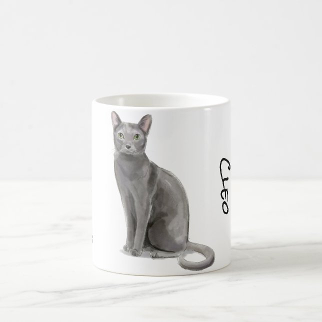 Blue Russian Feline Kaffeetasse (Mittel)
