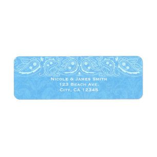 Blue Rustic Paisley Country Western Wedding