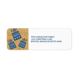 Blue Rustic präsentiert Weihnachtsadressen-Labels
