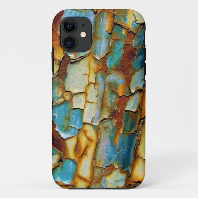 Blue Rusty Chipping Paint iPhone 5 Fall Case-Mate iPhone Hülle (Rückseite)