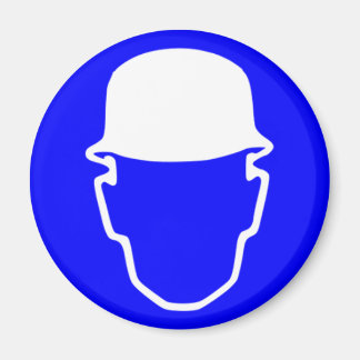 Blue Safety Helm Magnet